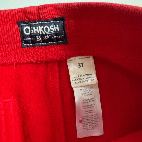 OshKosh B'gosh Red Jogger Sweatpants 3T - Picture 3 of 3